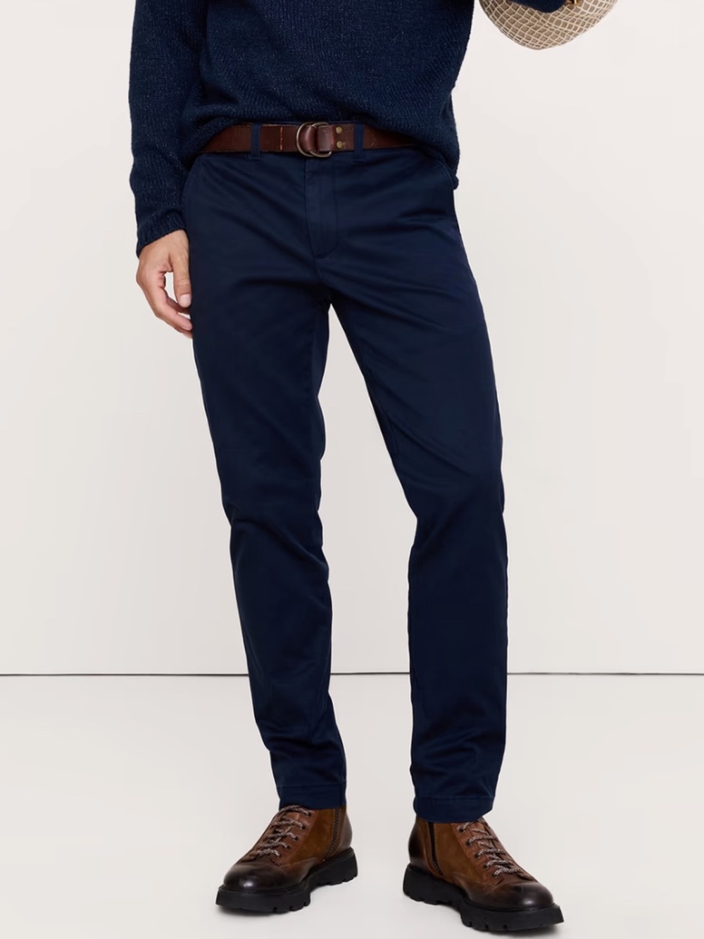 Banana Republic Factory Sim Fit Lived-In Chinos in Navy Blue Size 30x32